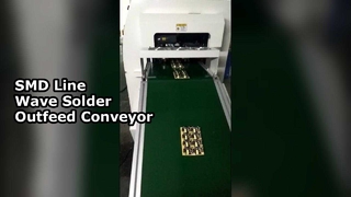 Dip Hattı Montaj Makinesi PCB Bantlı Konveyör Dalga Lehim Çıkış Konveyörü