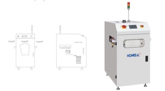 Dokunmatik ekranlı PCB yükleyici ve indiricisi, vakumlu çıplak tablolar PCB işleme ekipmanları