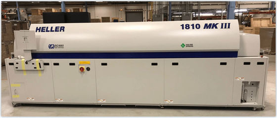 Heller 1810 MK5 10 Bölge SMT PCB'lerin kurşunsuz lehimleme fırını 2&quot; 22&quot; 5 56 cm Geniş
