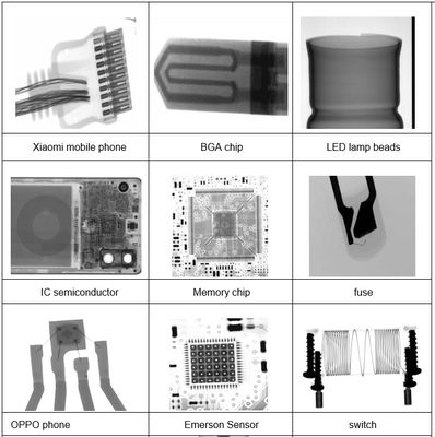 520 mm×520 mm yükleme platformu yüksek büyütme oranı 150 kat olan X ışını makinesi